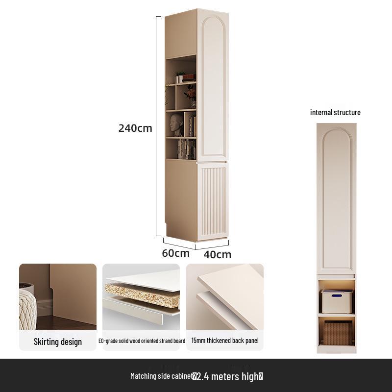 Modern Solid Wood Wardrobe: Light Luxury Storage Solution for Small Apartments