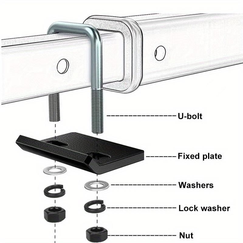 1pc Heavy Duty Tightener for 1.25 & 2 Inch Tow Trailer Hitches U Bolt Ball Mount Stabilizer Wobble Carrier Anti-Rattle Clamp