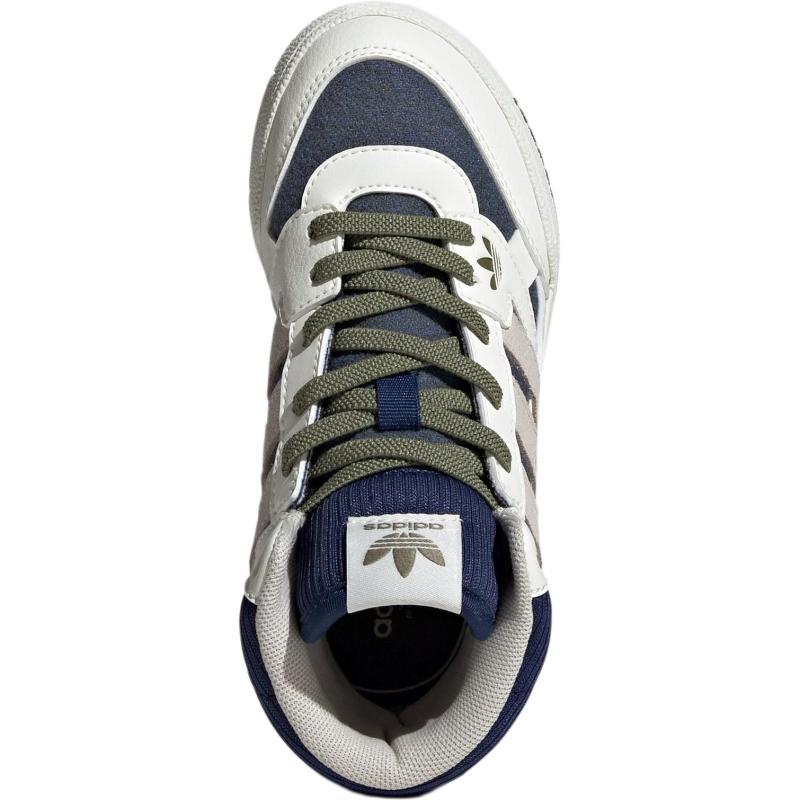 Adidas Originals DROP STEP SE Cushioning Wear-Resistant High-Top Kids' Skateboarding Shoes White Kids' Sneakers IH3285
