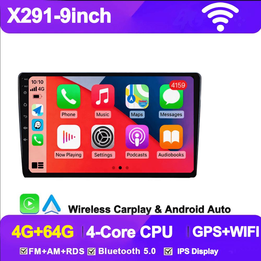 Android13 7 9 10 дюймов Автомобильный Радиоприемник GPS 2 din Радио Стерео Ресивер Плеер 64G Мультимедийный Плеер Беспроводной CarPlay Android Auto Подарок