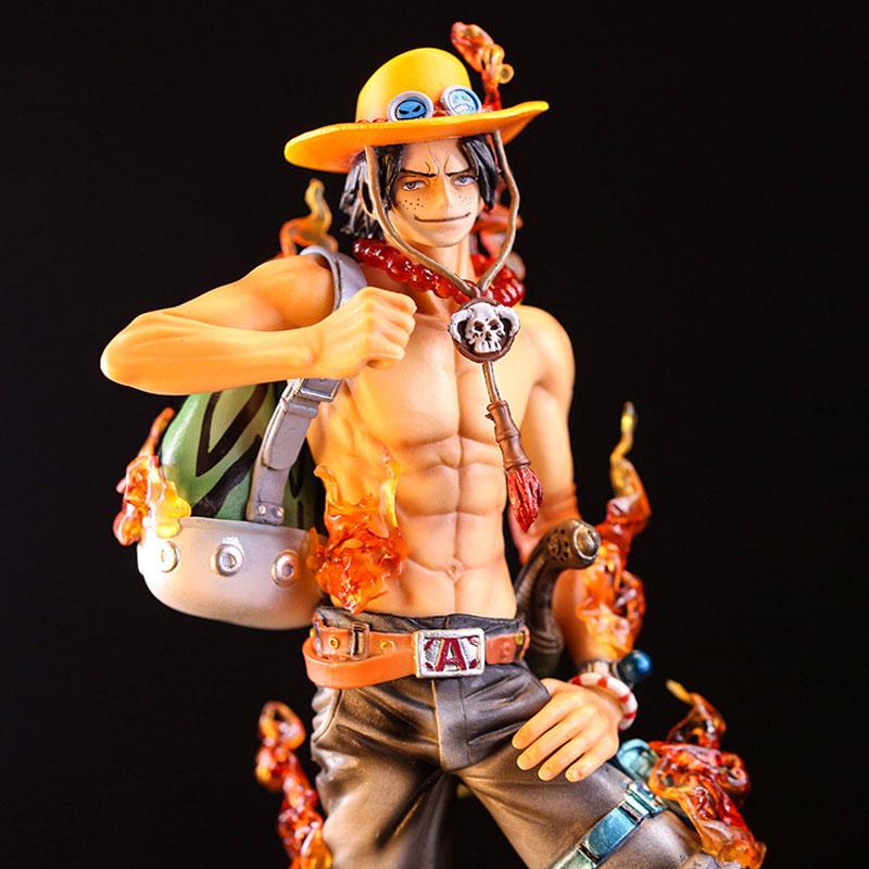 Аниме One Piece Рюкзак 10-й Юбилейный Огненный Кулак Эйс Брат Луффи Коллекционные Фигурки ПВХ Кукла Статуя Модель Игрушки