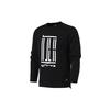Crew Neck Sweatshirt With Martial Arts Print Men Tops Black DT2461