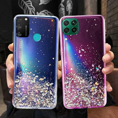 Модный блестящий силиконовый чехол со звездами для Samsung Galaxy A15 A14 A25 A24 A16 A17 A34 A35 A54 A56 A36 A55 A26 A06 A07 A32 A04 A52 A72 5G Мягкий чехол