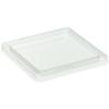 Chuo Kagaku CFA Cassero 4K100 Disposable Container Lids, Made In Japan, Flat Lids, Small, Pack of 50, Size: Approx. 10.3 X 10.3 X 1 Cm, Clear