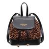 Leopard Print Vintage Small Backpack - Fashionable and Versatile Women's Bag for Autumn/Winter 2025.