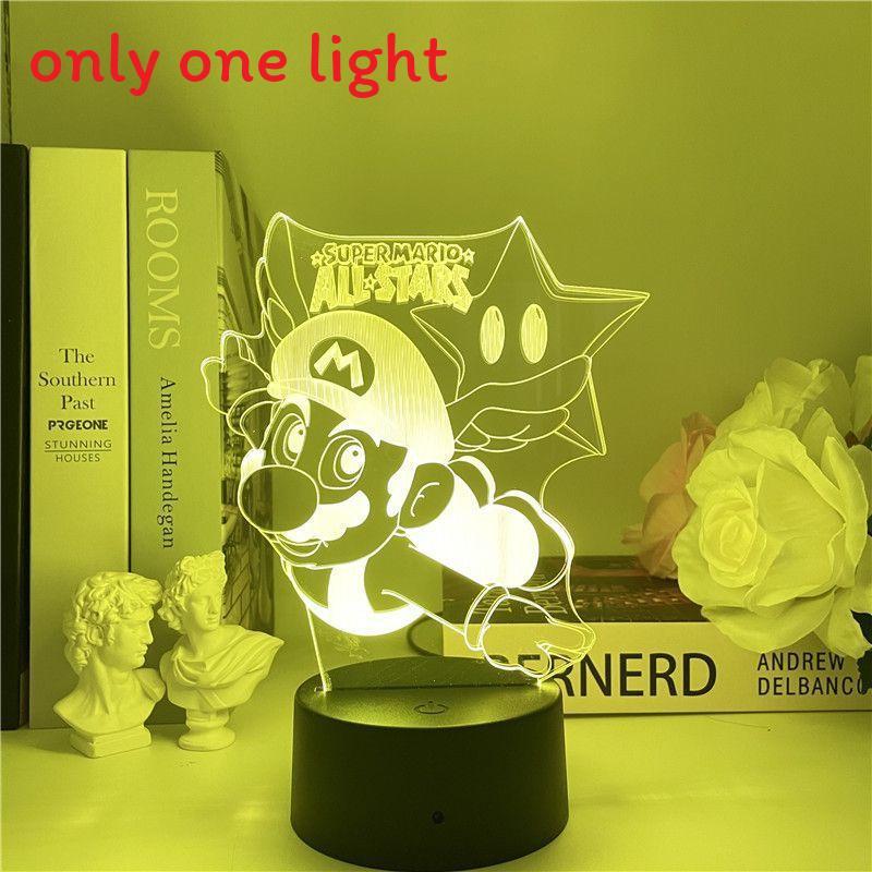 Super Mario Yoshi 3d Acrylic Night Lamp With Touch Control For Kids Room