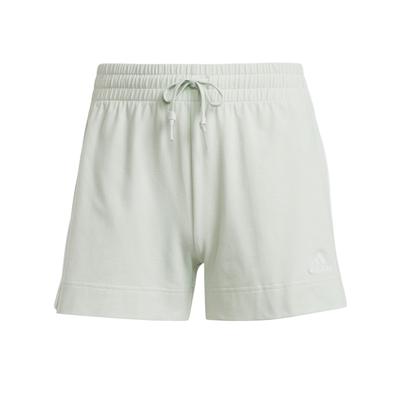 Шорты Essentials Solid Slim Fit Sports Casual, женские шорты, льняные, зеленые IY4183