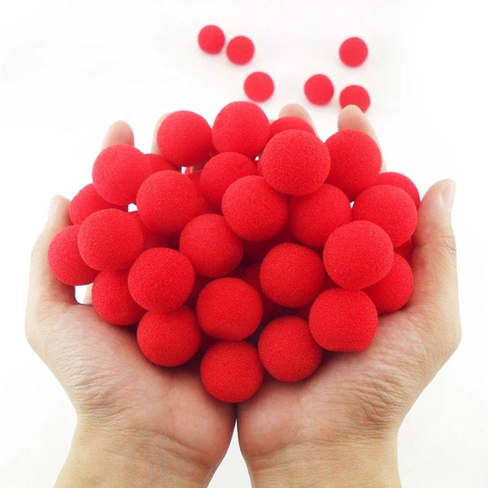 Close-Up Magic Illusion Comedy Finger Sponge Ball Red Magic Sponge Ball Magic Tricks