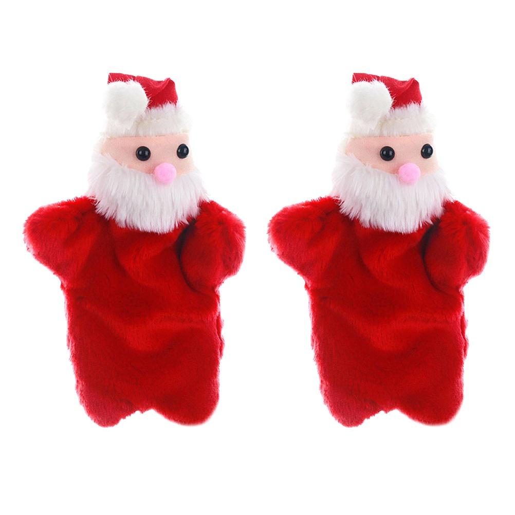 Christmas Santa Claus Hand Puppet Plush Toy Perfect Gift For Toddlers And Kids
