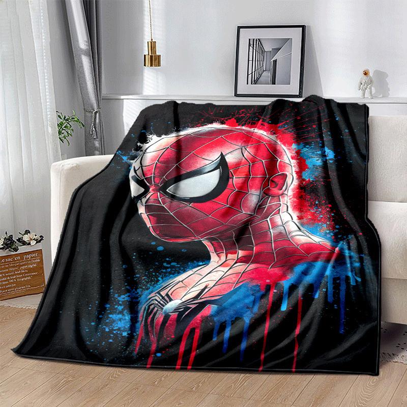 1pc Spier-Man Printing Blanket - Soft, All-Season Throw for Living Room, Beroom,Personalize Gift with Aorable Cartoon esign