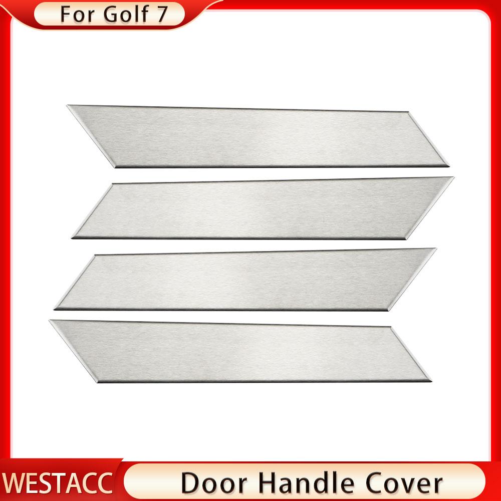 4 шт./компл., накладка на ручку внутренней двери автомобиля, наклейка для Volkswagen VW Golf 7 7,5 MK7 MK7.5 2013-нержавеющая сталь