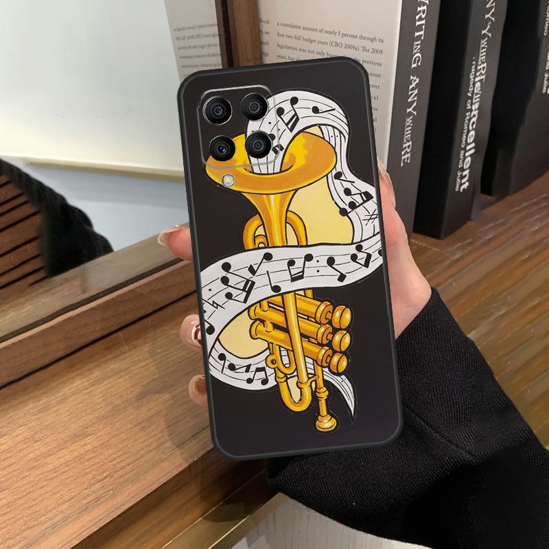 Violin Piano Case For Samsung Galaxy M20 M14 M34 M54 M13 M23 M33 M53 M21 M51 M30s M31s M12 M32 M52 Cover