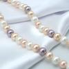 Women's Necklace 8mm Colored Shell Pearl Necklace Round Ocean Mother of Pearl Necklace Highlight Short Necklace