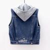 Denim Vest Women's Spring and Autumn Short Loose Korean Sleeveless Jacket Vest Waistcoat