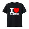 Стильная футболка I Love Bangkok с жирным шрифтом для модных людей HJ3P винтажная стирка модная Немного дизайнерской одежды