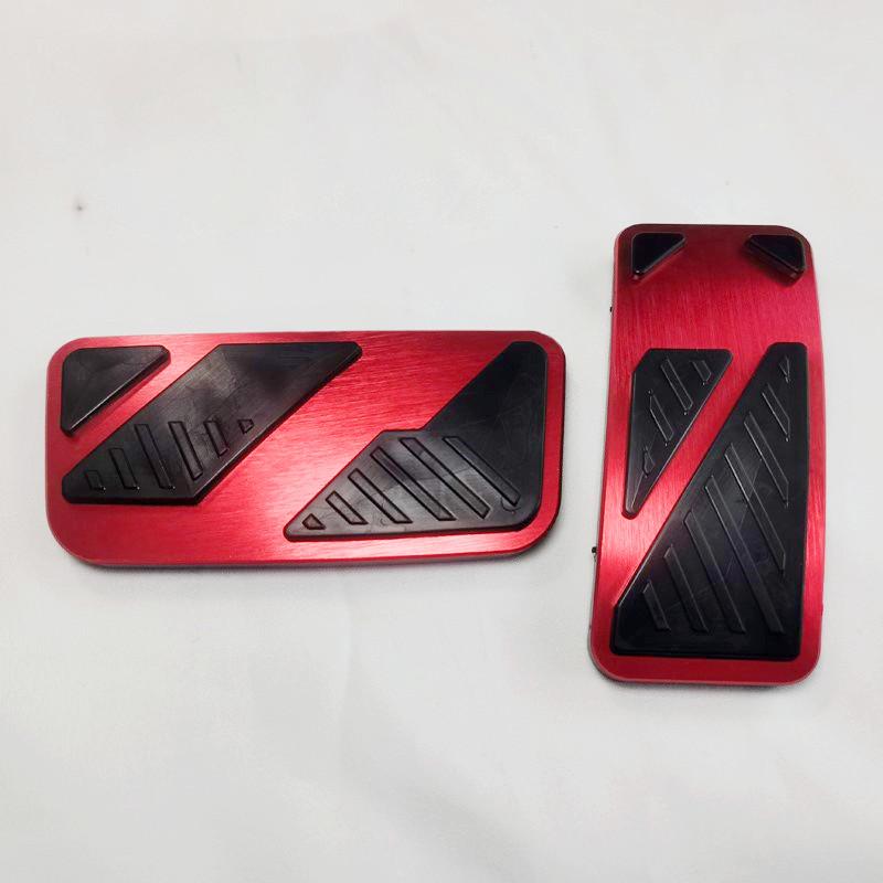 For Ford Ranger T9 Everest 2024 Aluminum Accelerator Pedal Brake Cover Non-slip Mat Car Interior Styling Accessories