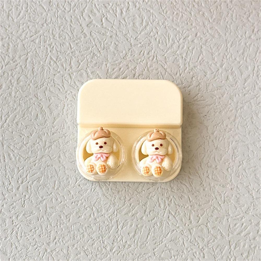 Cartoon Lens Box With Tweezers Drawer-Style Lens Case Portable Contact Lens Case Travel