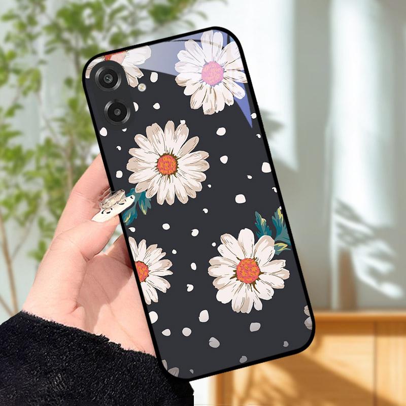 Чехол для Samsung Galaxy A07 Крутой Лев Закаленное Стекло Чехлы для Телефона Для GalaxyA07 A 07 SamsungA07 Полная Защита Камеры Чехол Capa