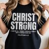 Philippians 4:13 Shirt, Christian Bible Verse Shirt, Retro Faith Shirt, Religious Graphic Shirt, Inspirational Scripture Gift, Christian Tee