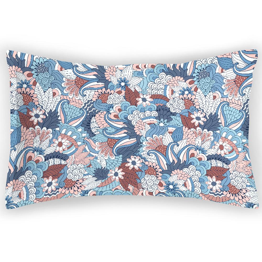Retro Ethnic Style Flower Pillowcase Digital Printing Summer Geometric Pillowcase Single Double Four Seasons Pillowcase