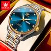 OLEVS Top Brand Luxury Quartz Watch for Man Stainless Steel Waterproof Luminous Date Week Fashion Wristwatch Male Reloj Hombre