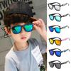 Новые детские солнцезащитные очки, цветные светоотражающие зеркальные солнцезащитные очки, детские очки для мальчиков и девочек с защитой от ультрафиолета UV400, солнцезащитные очки
