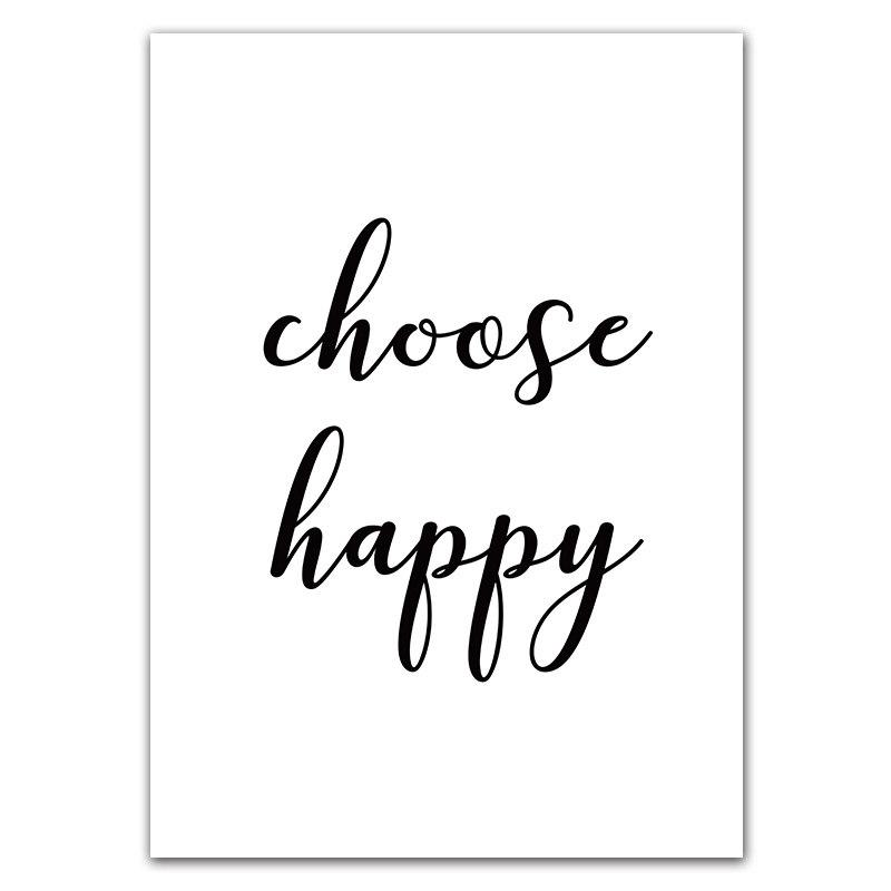 Офис Inspritional английские буквы, настенный художественный постер, цитата, холст, живопись, черно-белые принты, современный домашний декор, фотографии HD2825