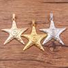 3 цвета 66x81 мм подвеска-шарм в виде морской звезды для DIY украшений на морскую тематику