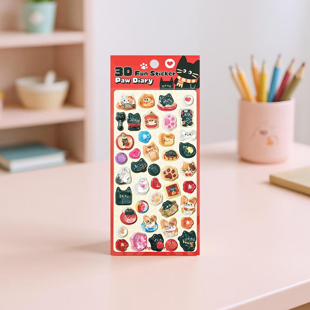 3D Stickers For Scrapbooking And Decoration - Decorative Labels For Smartphones Birthdays Classrooms Business Teacher School