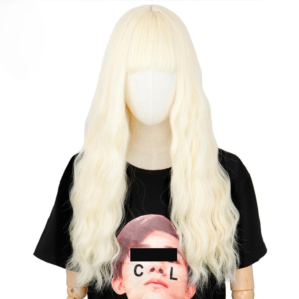 LISI HAIR 24-дюймовый длинный золотой парик с волнистым париком Liu Haihai, парик из синтетического волокна, женский длинный парик, натуральный парик, парик для косплея/ежедневный/вечеринка