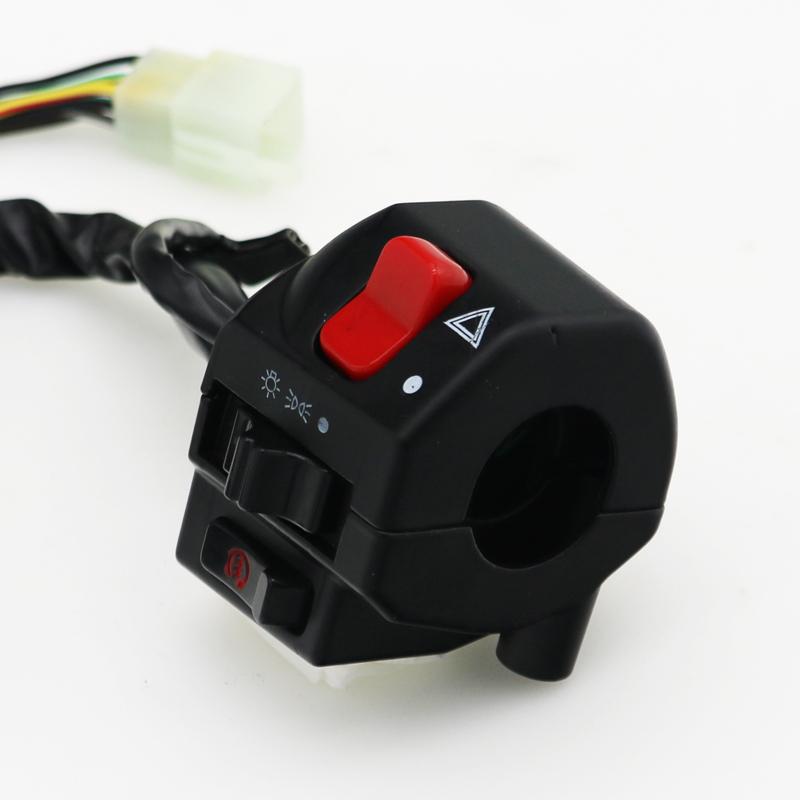 LMoDri черный универсальный алюминиевый 7/8 "22 мм мотоциклетный переключатель на руле мотоциклетный сигнал поворота управление фарами