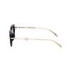 Gucci Emblem Collection Recycled Acetate Cat Eye Sunglasses Women sunglasses Black Gray GG1970SA001