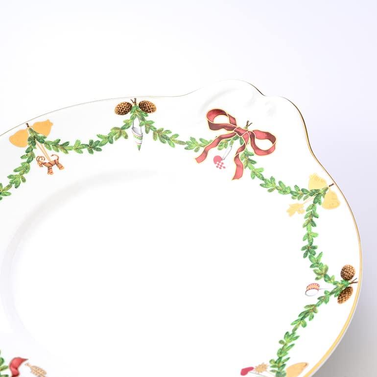 ROYAL COPENHAGEN Блюдо для рождественского торта Star Fluted, глубокая тарелка, 28 см x 25 см, 2503422 [Параллельный импорт]