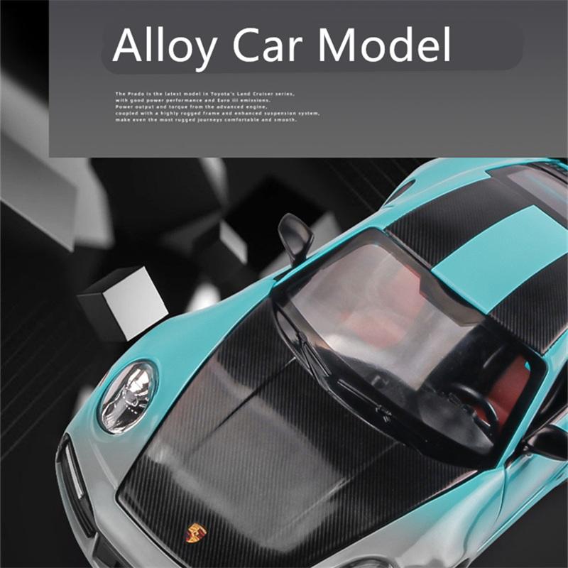 1/24 Porsche 911 TARGA TURBO S Сплав Гоночная Модель Автомобиля Литье под Давлением Симуляция Металлическая Игрушечная Модель Автомобиля Звук Свет Коллекция Подарок