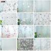 3D Self Adhesive Stained Glass Window Film Privacy Glass Vinyl Decorative Sunscreen Film Sun Protection Mirror Window Stickers
