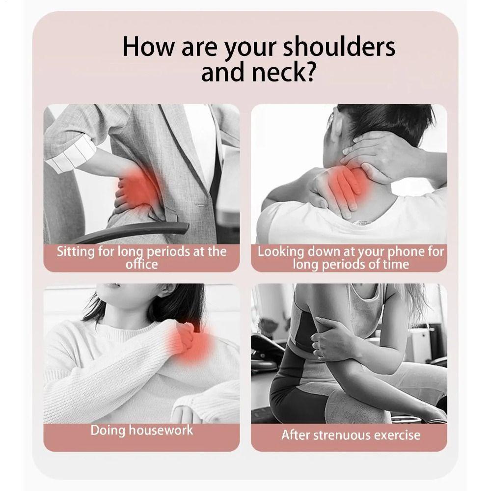 Quiet Neck Massager Roller Portable Cervical Spine Massager Manual Muscle Rolling Ball Body