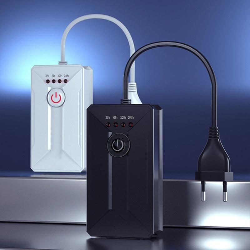 4 Presets Mechanical Timer Outlet 100W 3H/6H/12H/24H Daily Cycle For Aquariums Lights Strips Hydroponics Fan 110V 220V