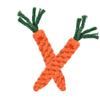 1PCS Pet Teeth Grinding Toy Weaving Carrot Cotton Rope Pet Chew Toy Teeth Cleaning Dog Molar Toy Pet Supplies