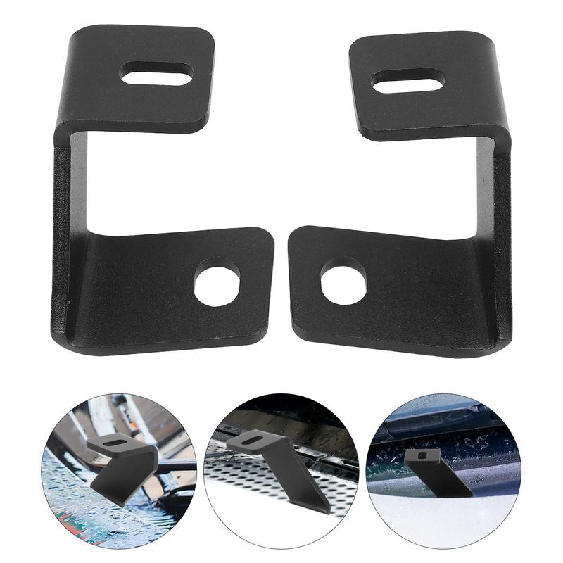 1 Pair Hood Mount Light Brackets Adjustable Car Light Bar Mount For Vehicle Spotlight Holder Compatible With Multiple Models