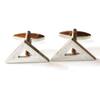 Kamakura Cufflinks Workshop Triangle Ruler Cufflinks Ed115 (Cufflinks)
