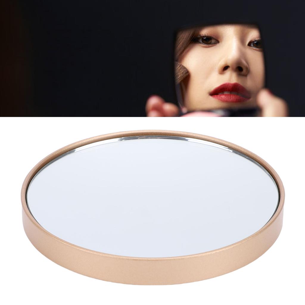 30x Magnifying Vanity Mirror Non Slip Waterproofing Suction Cup 8.8cm Magnified Makeup Mirror for Home Travel