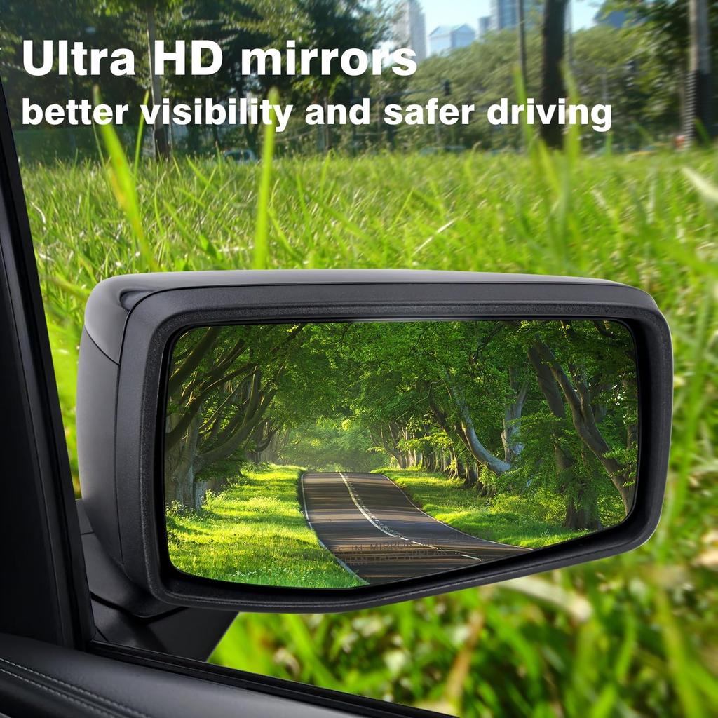 Right Passenger Side Mirror Glass Compatible With      2024 2025Chevy Silverado 1500 GMC Sierra 1500 With Backing Plate Heated (With A Tool) Replace#