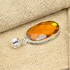 Honey Topaz Gemstone Handmade 925 Solid Silver Jewelry Women Pendant For Memorial Day