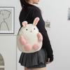 Soft Plush Rabbit Handbag Panda Student Schoolbag Storage Pouch Panda Shoulder Bag  Travel/Outdoor