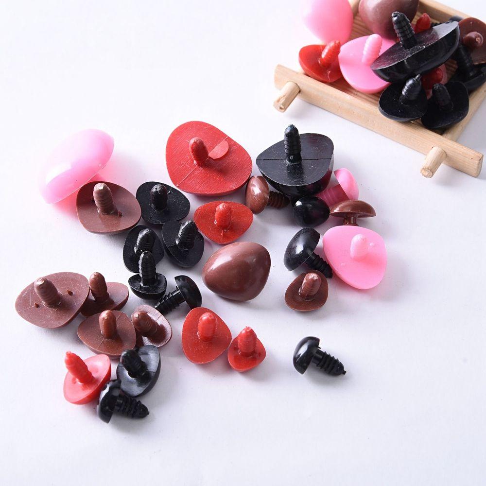 100 шт. Пуговицы для поделок в виде медведя, игрушки, аксессуары для кукол, детали безопасности, носы для кукол, треугольный нос