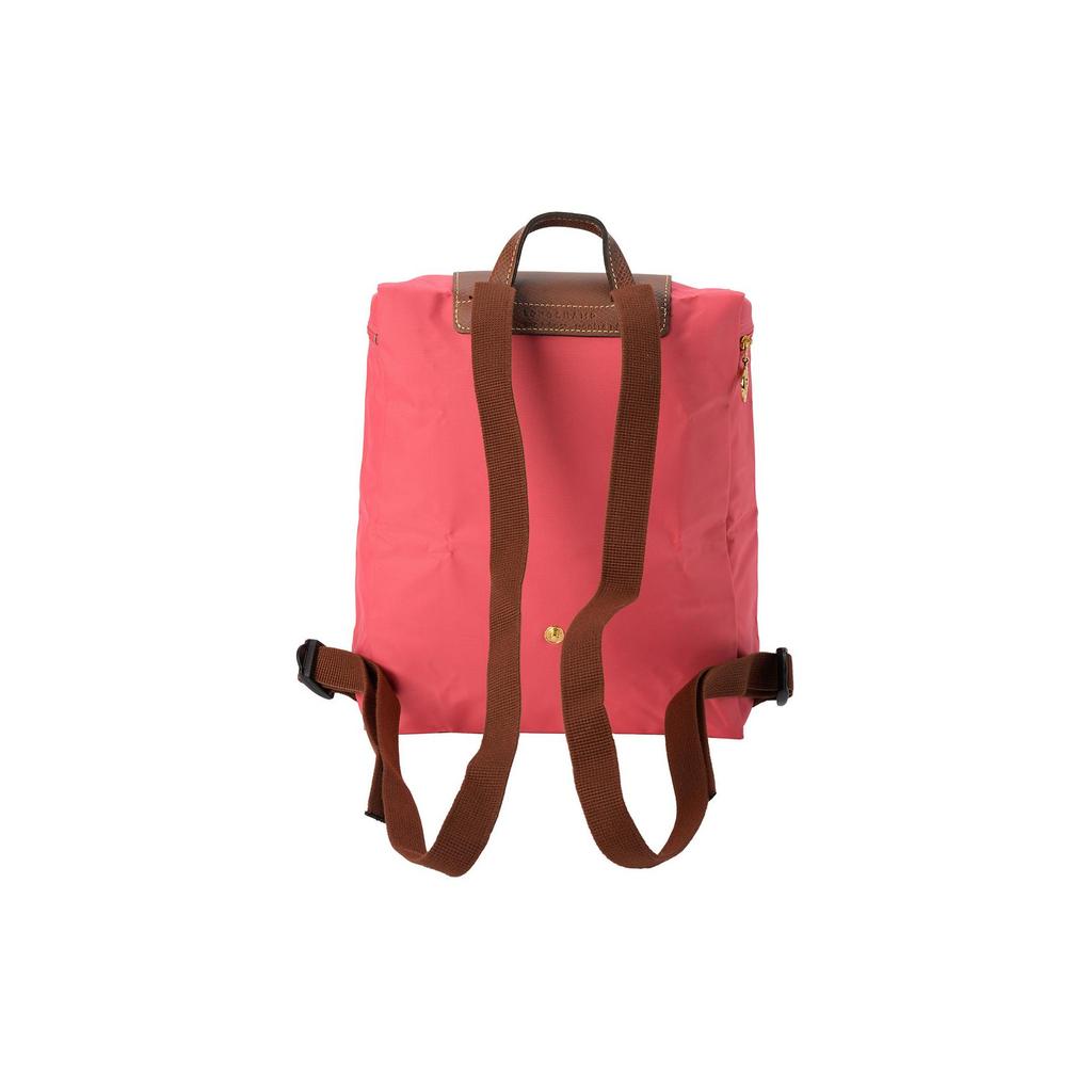 Longchamp Рюкзак Le Pliage из полиамида с телячьей кожей, средний, мужской, розово-красный