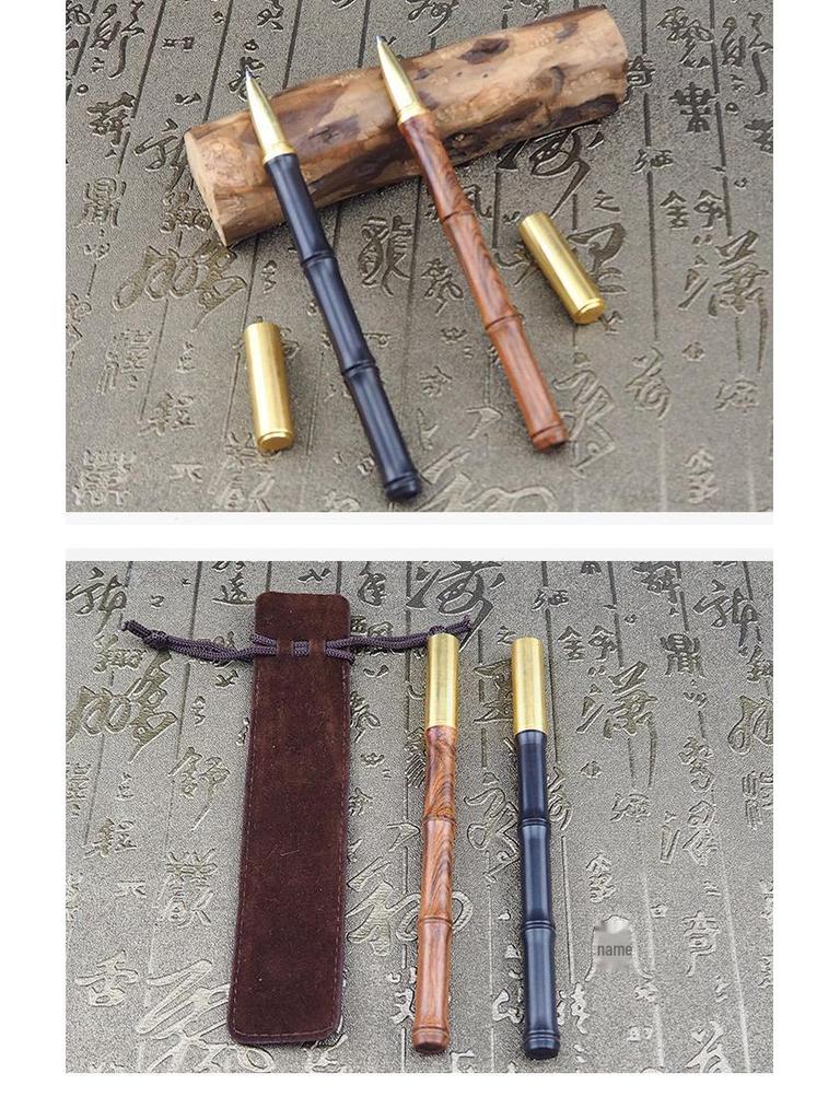 Ручка для студентов Gufengtang Sandalwood & Ebony - Имитация бамбука