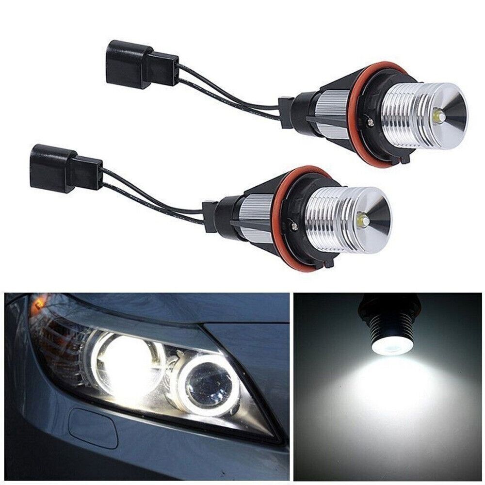 2Pcs White Halo Headlight Bulbs LED Light Bulb for BMW E39 E63 E64 E53 E60 E87 Car accessories