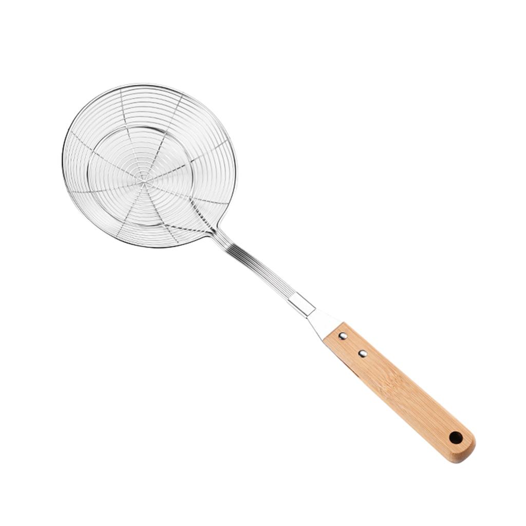 Нержавеющая сталь Spiders сито шумовка термостойкая ложка с деревянной ручкой для жарки и приготовления пищи кухонные принадлежности