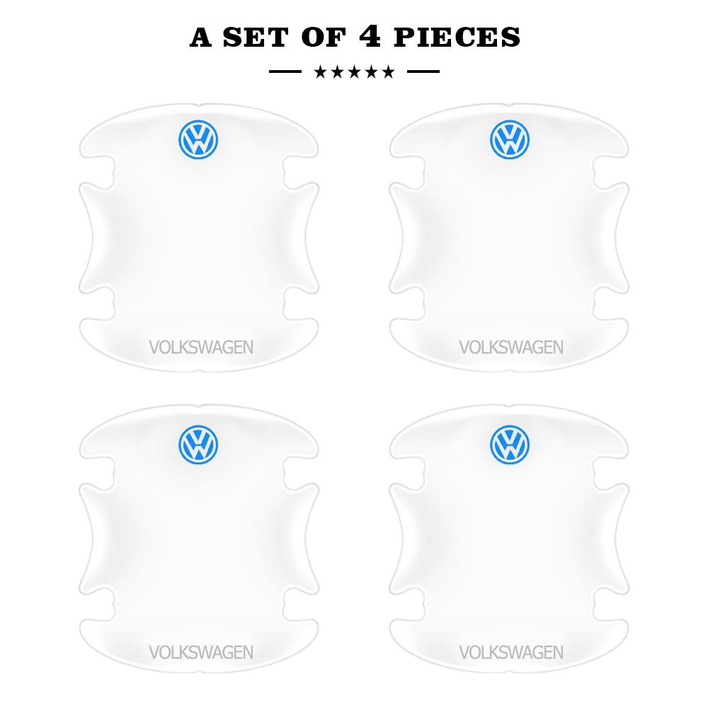PCVHD1 New Car Door Bowl Handle Protector Stickers Transparent Anti-scratch Film For VW Polo Jetta Passat Golf Tiguan Touran Beetle